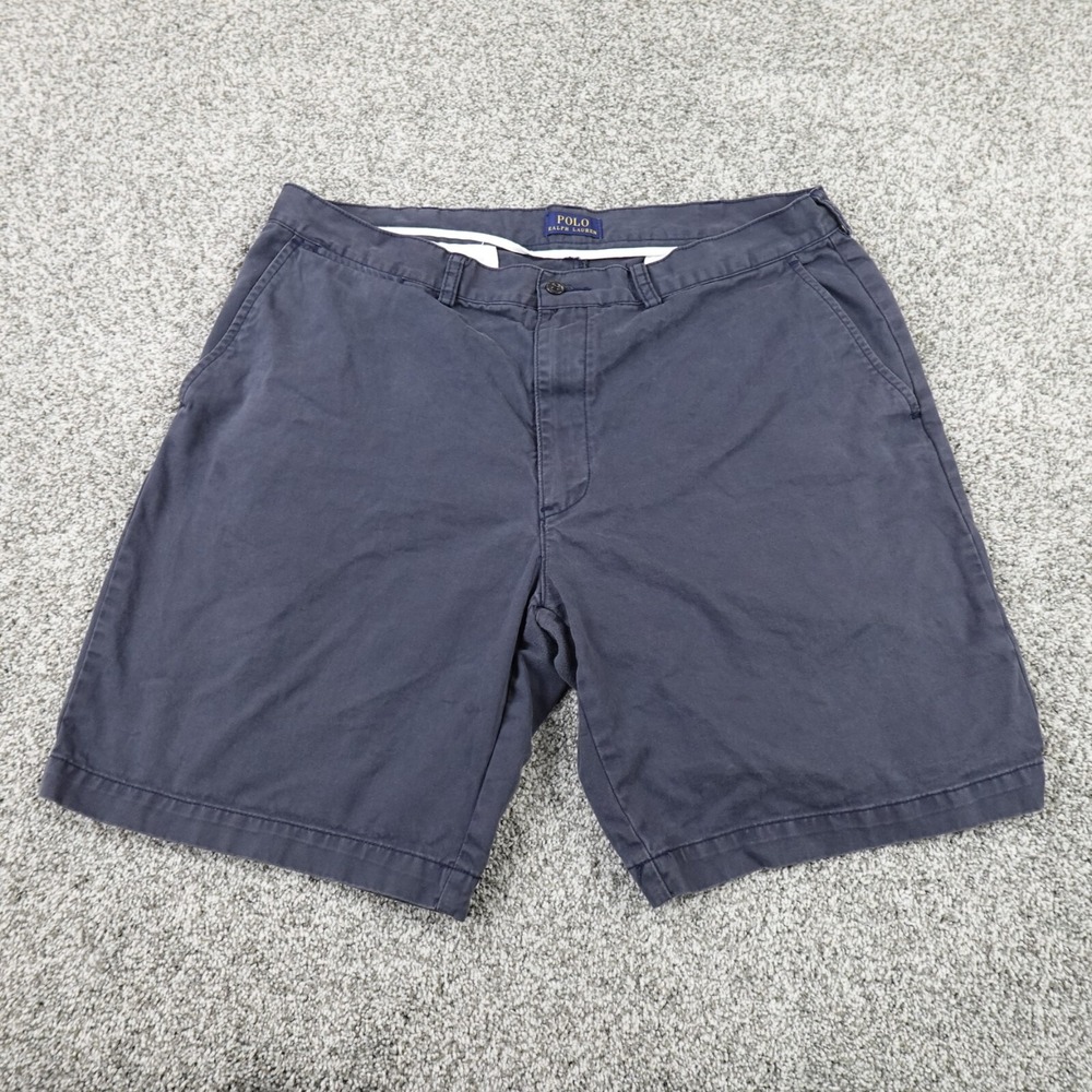 Polo Ralph Lauren Shorts Mens 38 Dark Blue Chino Bermuda Golf Preppy Cotton RL